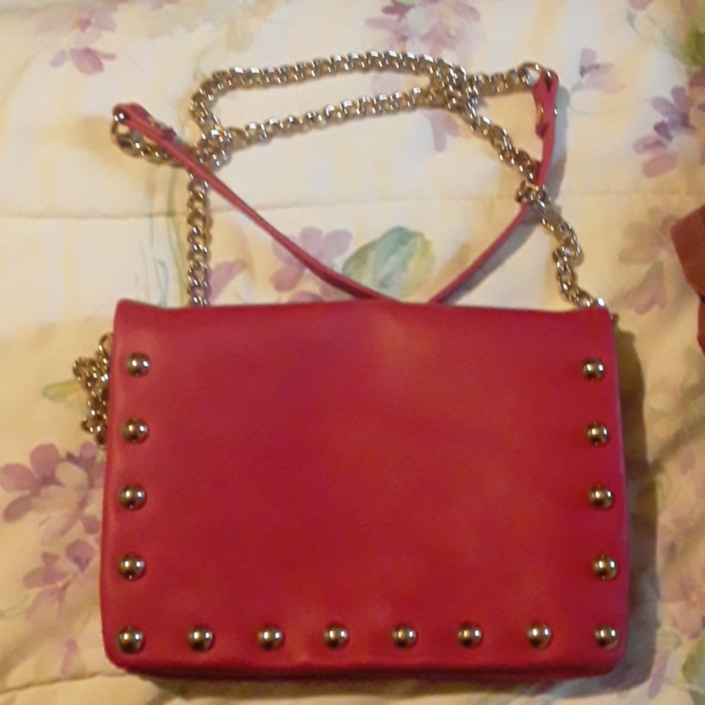 Red cross body bag